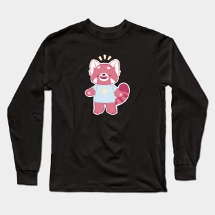 Smiley Red Panda Long Sleeve T-Shirt